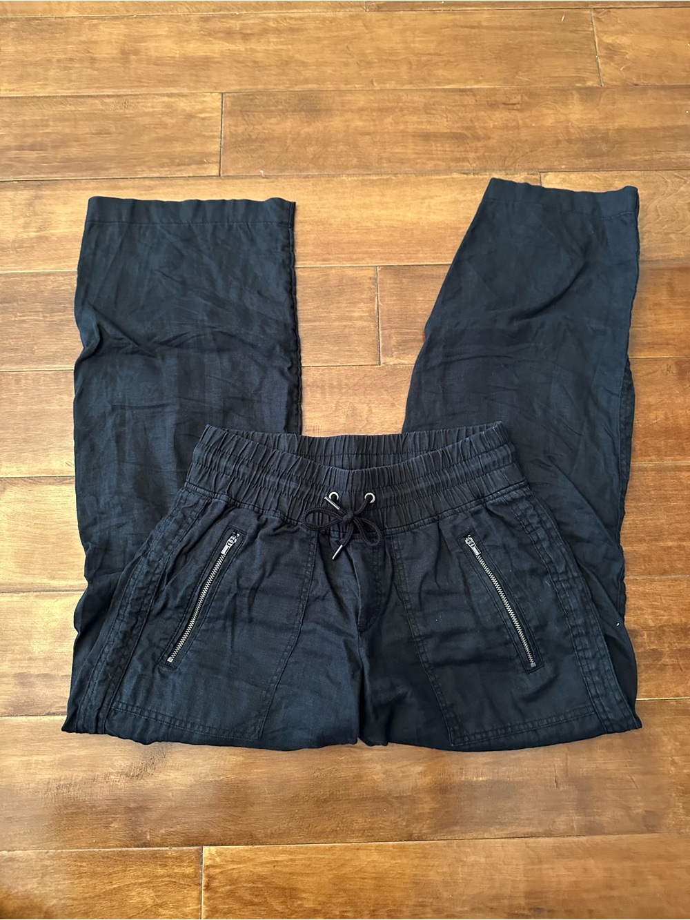 Athleta Black Linen Pants
